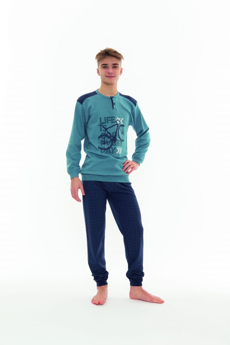 Gary Pyjama blauw 176 -