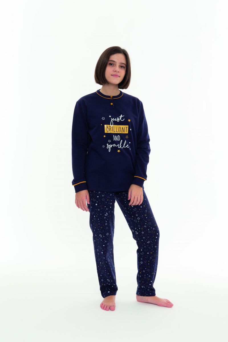 Gary Pyjama blauw 176 -