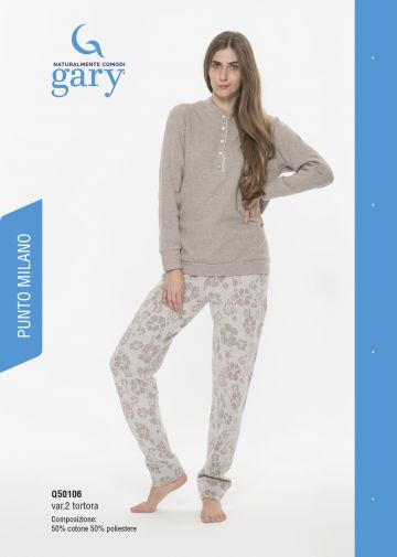 Gary Pyjama Fleece huidskleur S -