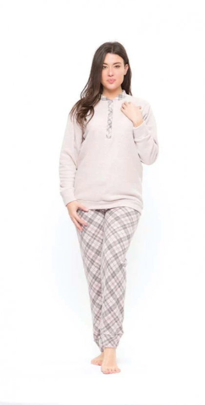 Gary Pyjama Fleece roos Xxl -