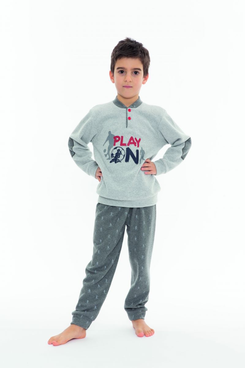 Gary Pyjama grijs 140 -