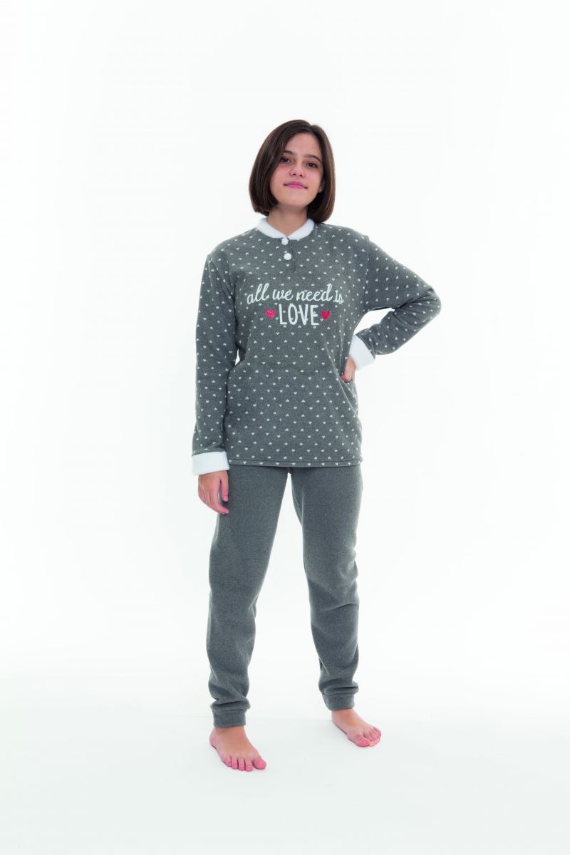 Gary Pyjama grijs 176 -