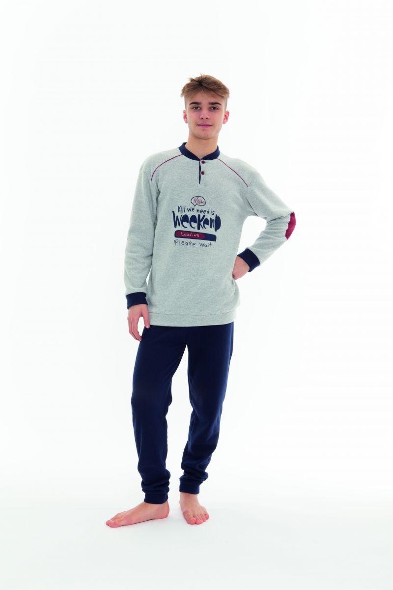 Gary Pyjama grijs 176 -