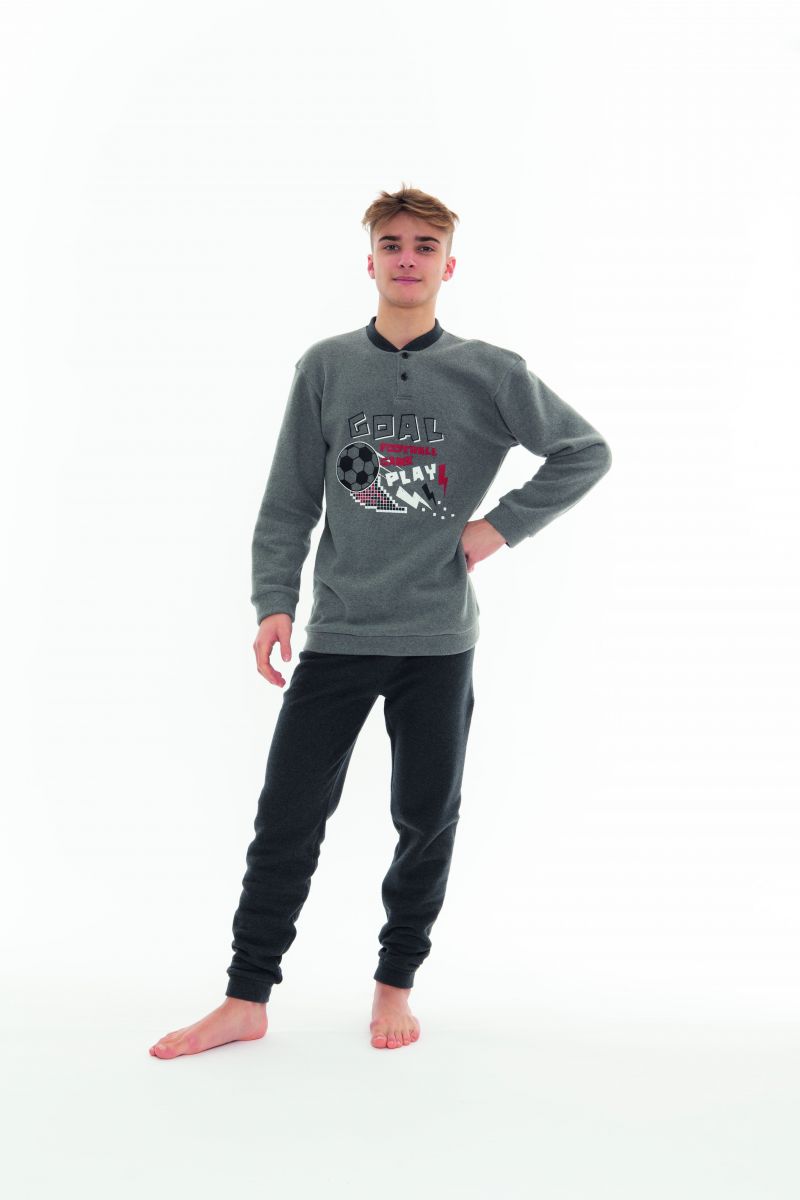 Gary Pyjama grijs 176 -