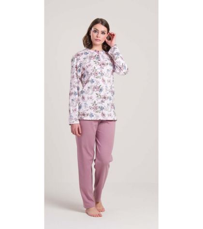 Gary Pyjama katoen roos L -