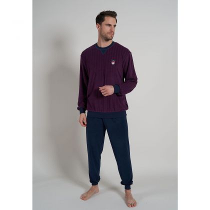 GÖtzburg Badstof heren pyjama bordeaux 58 -
