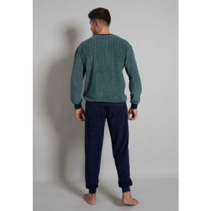 GÖtzburg Badstof pyjama O-neck groen 50 -