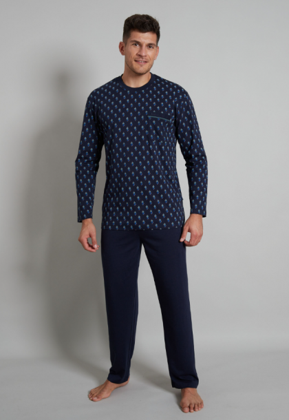 GÖtzburg Pyjama O-neck blauw 52 -