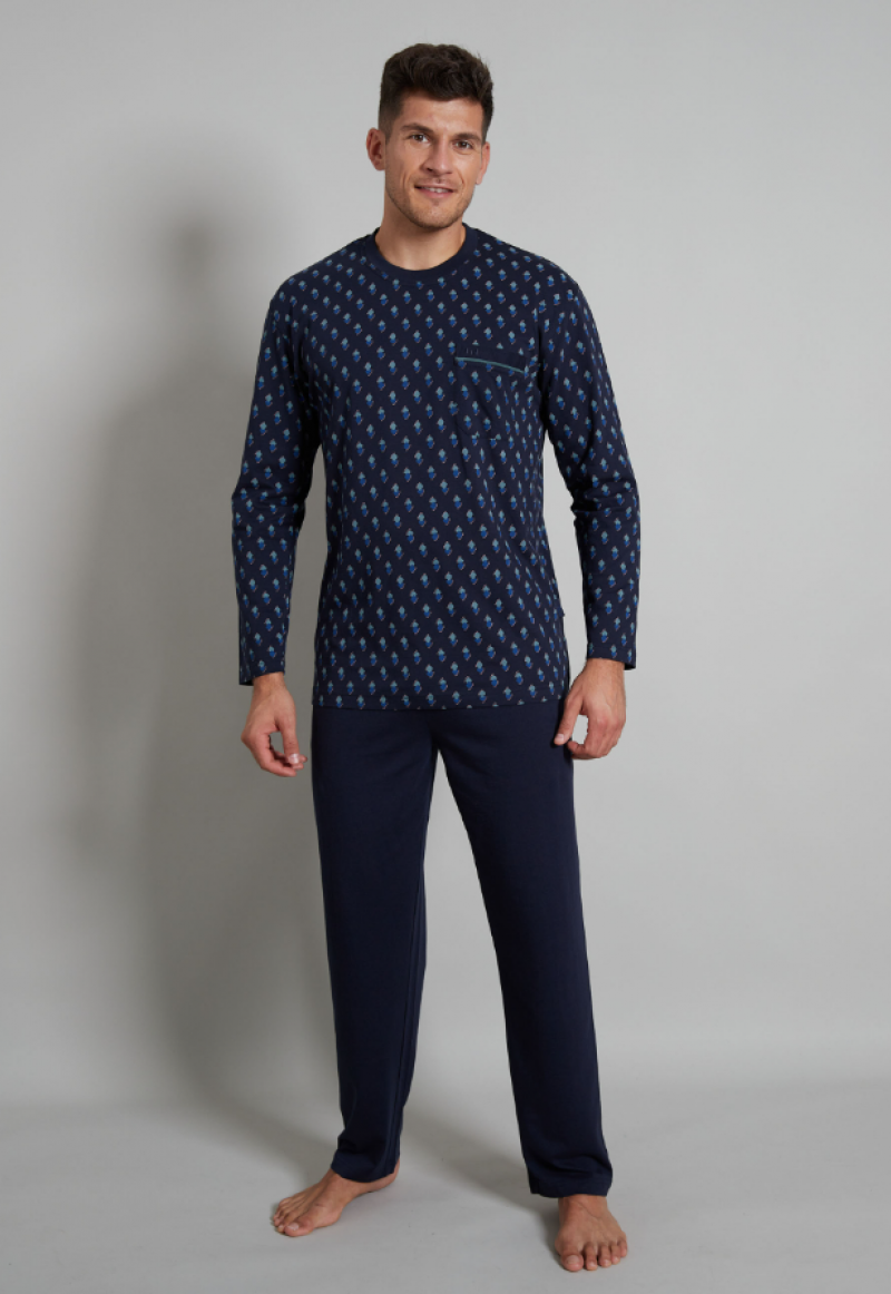 GÖtzburg Pyjama O-neck blauw 52 -