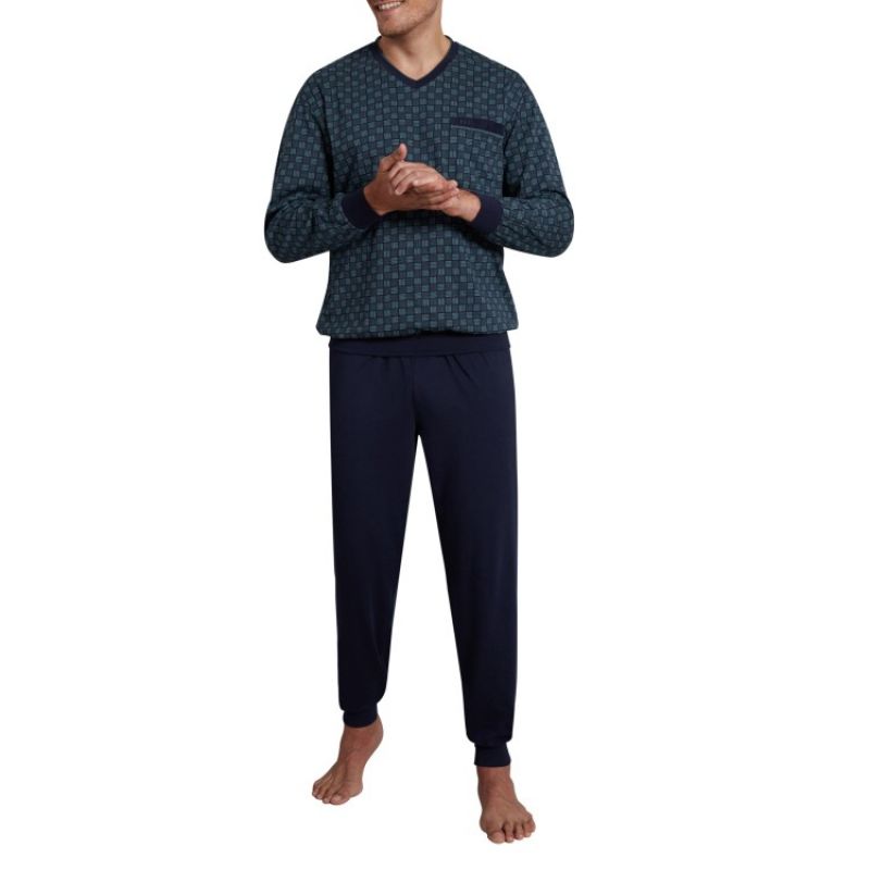 GÖtzburg Pyjama V-neck blauw 58 -