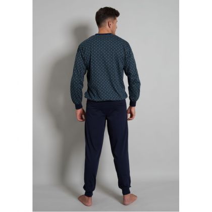 GÖtzburg Pyjama V-neck blauw 58 -