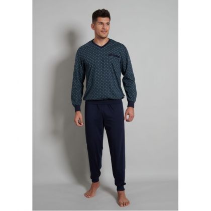 GÖtzburg Pyjama V-neck blauw 58 -