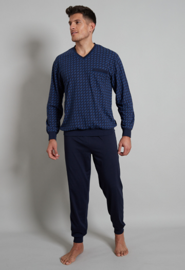 GÖtzburg Pyjama V-neck blauw 54 -