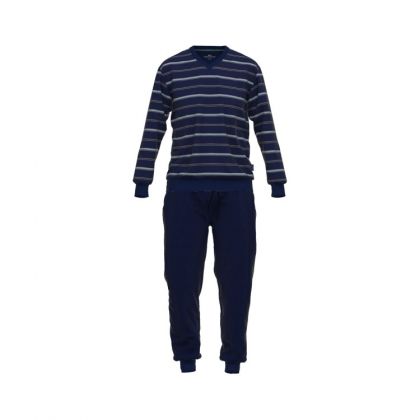 GÖtzburg Velours pyjama V-neck blauw 54 -