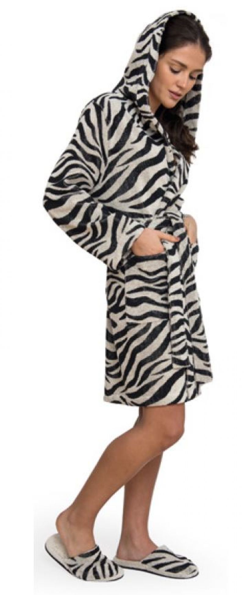 Lasa Home Badjas Zebra zebra Xl -