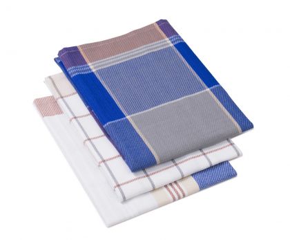 Lasa Home Keukenhanddoek 50/70 cm  3 stuks blauw U -