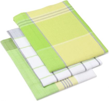Lasa Home Keukenhanddoek 50/70 cm  3 stuks groen U -