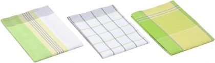 Lasa Home Keukenhanddoek 50/70 cm  3 stuks groen U -