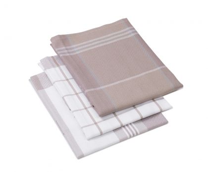 Lasa Home Keukenhanddoek 50/70 cm  3 stuks taupe U -