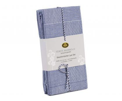 Lasa Home Keukenhanddoek 50/70 cm  4 stuks blauw U -