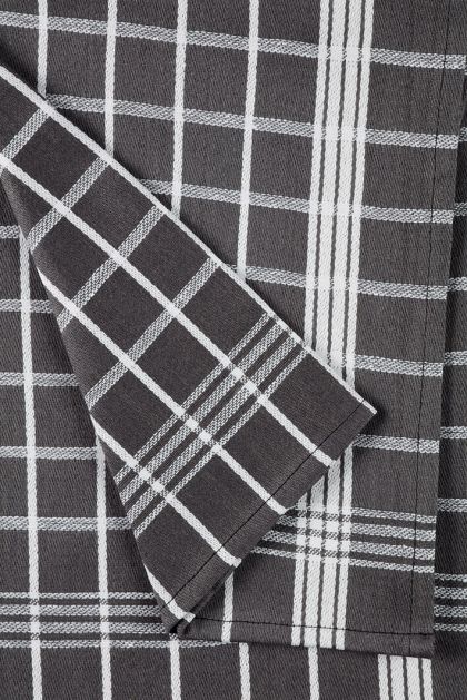 Lasa Home Keukenhanddoek 50/70 cm  4 stuks grijs U -