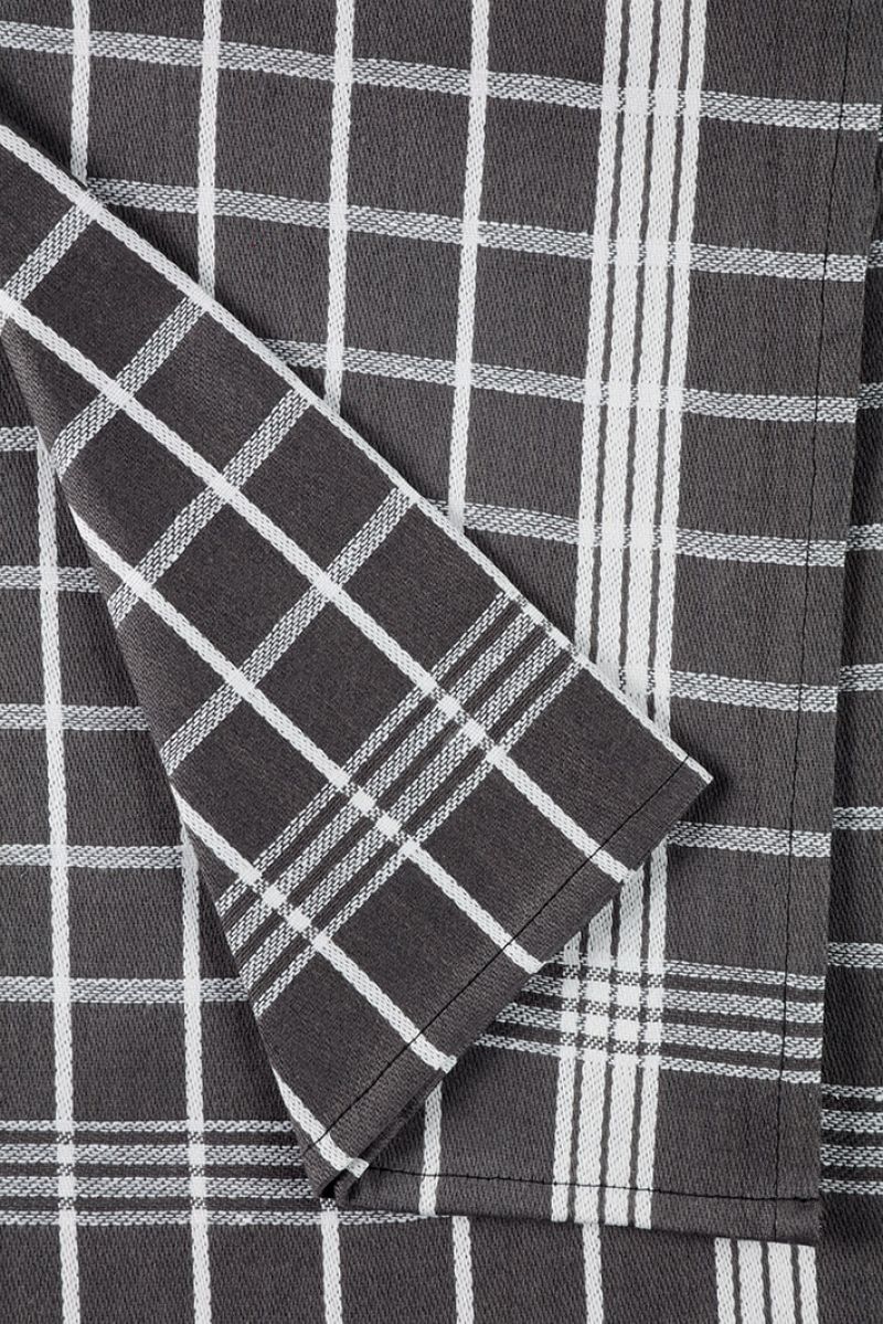 Lasa Home Keukenhanddoek 50/70 cm  4 stuks grijs U -