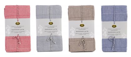 Lasa Home Keukenhanddoek 50/70 cm  4 stuks taupe U -