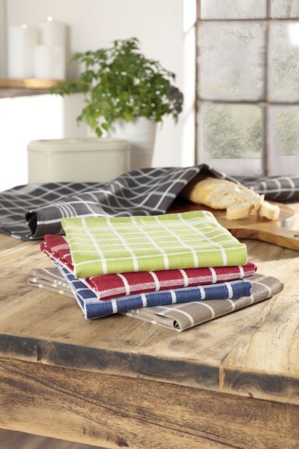 Lasa Home Keukenhanddoek 50/70 cm  4 stuks taupe U -