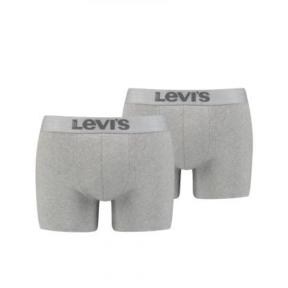 Levis HEREN BOXERSHORT ORGANIC 2pack grijs L -
