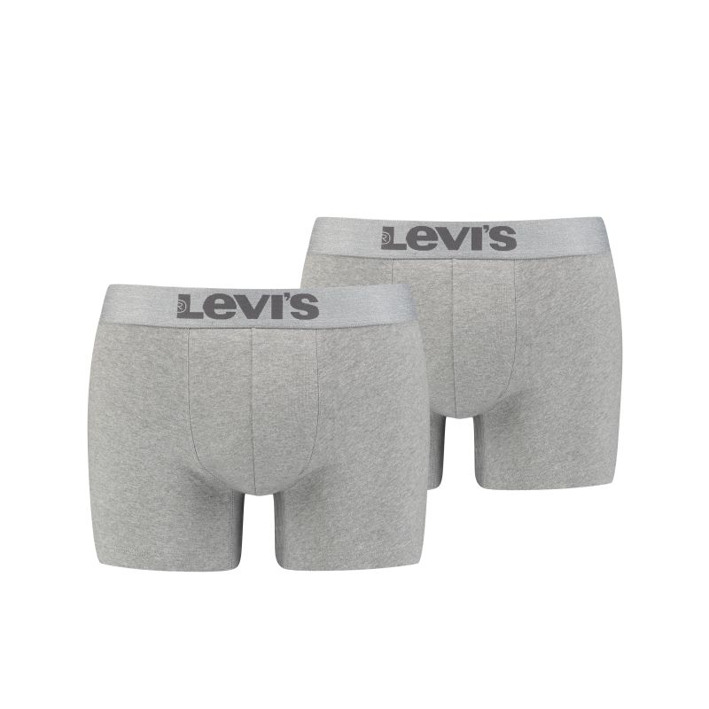 Levis HEREN BOXERSHORT ORGANIC 2pack grijs L -