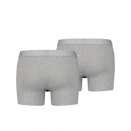 Levis HEREN BOXERSHORT ORGANIC 2pack grijs L -
