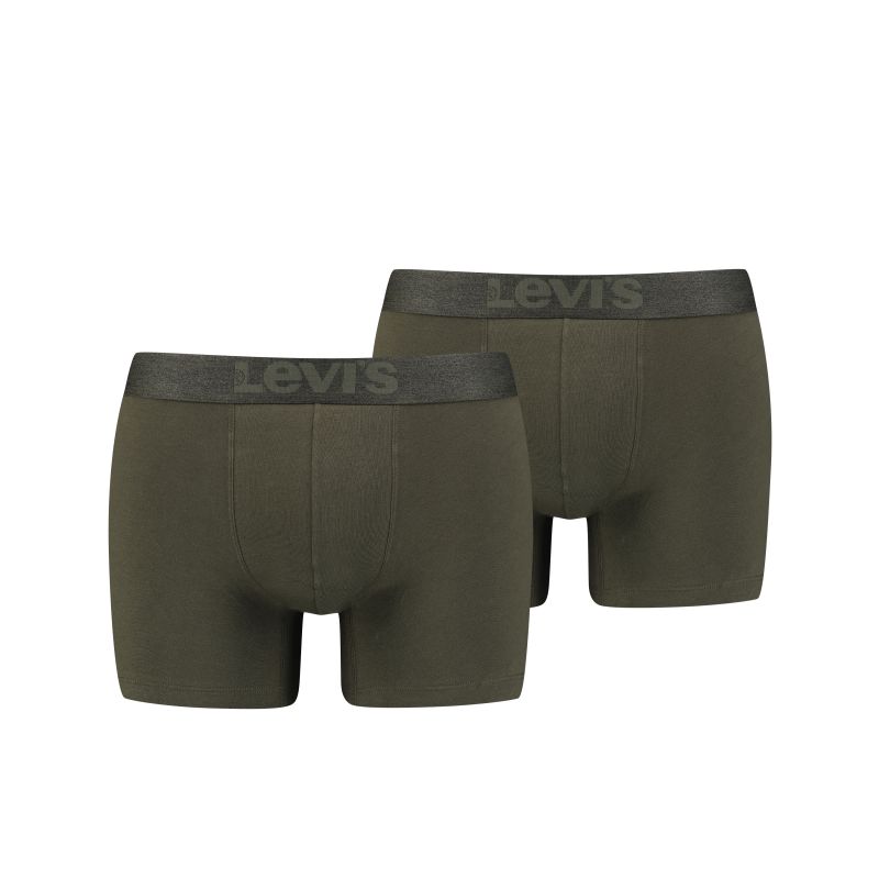 Levis HEREN BOXERSHORT ORGANIC 2pack kaki L -