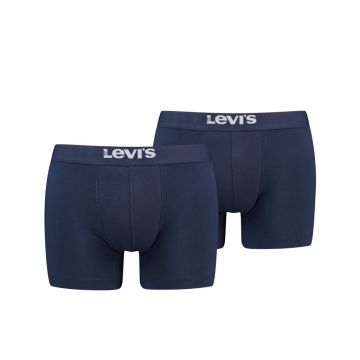 Shorts men boxer organic 2P blauw