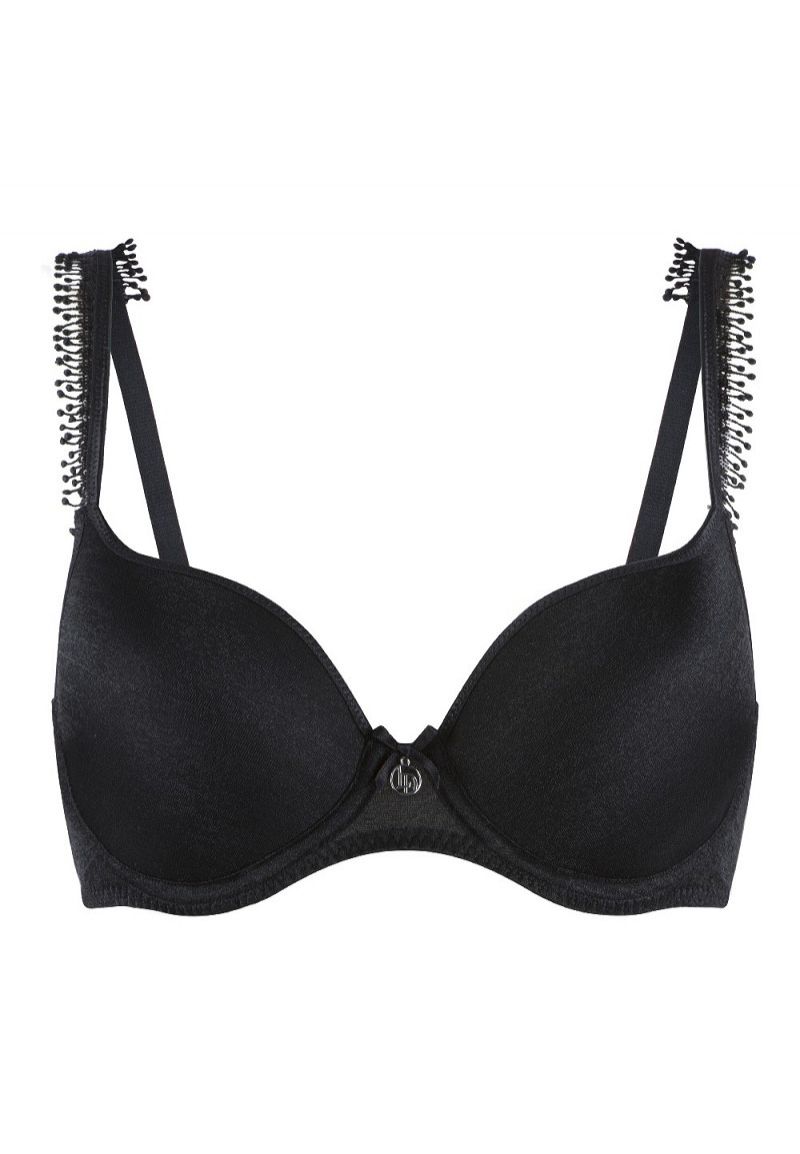 Linga Dore BH Daily Uni Fit T-ShirtBra BlackSparkle zwart 85 C