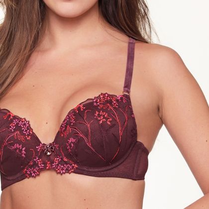 Linga Dore BH Push up bordeaux 85 E