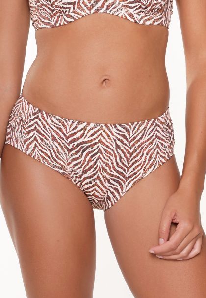 Linga Dore Bikini short Zebra print bruin 44 -