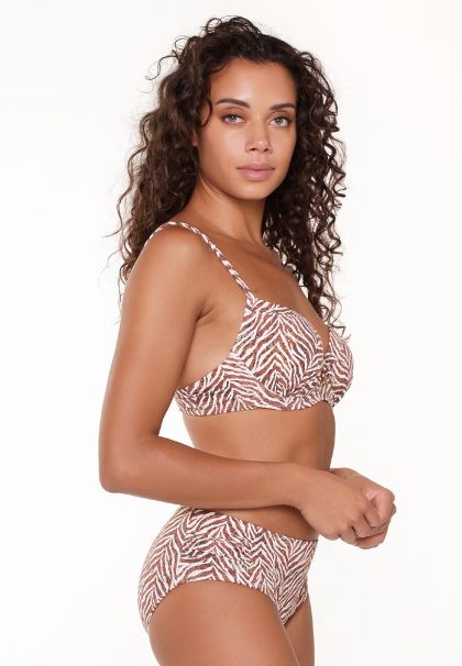 Linga Dore Bikini short Zebra print bruin 44 -