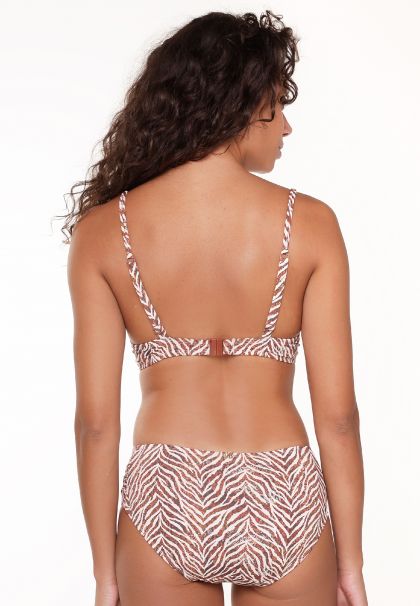 Linga Dore Bikini short Zebra print bruin 44 -