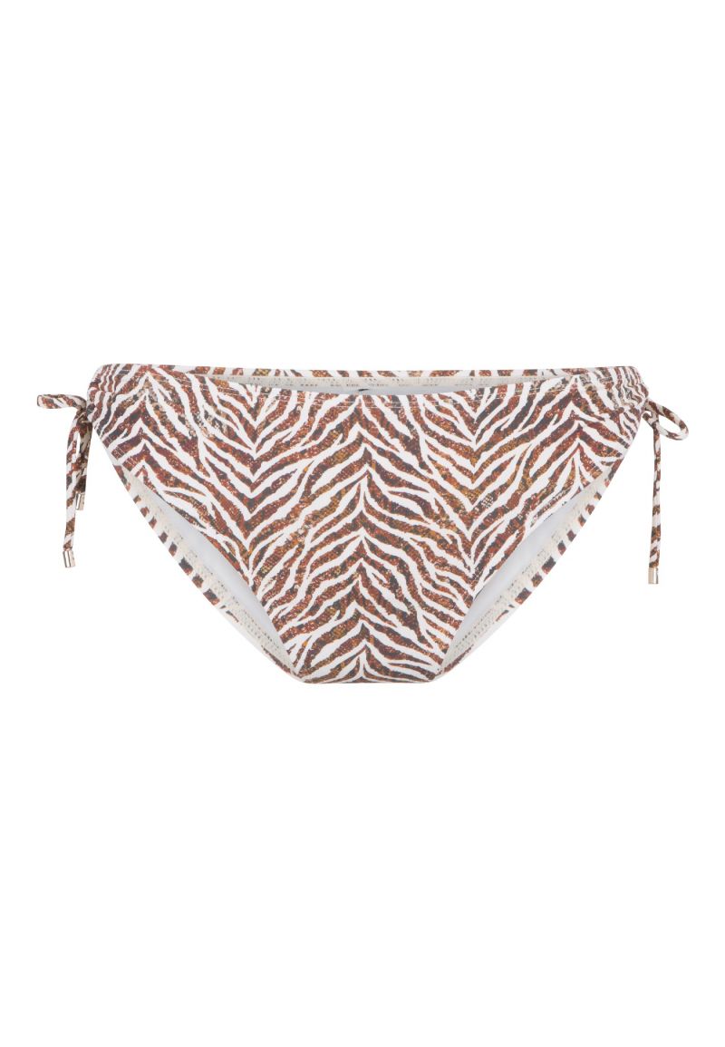 Linga Dore Bikini Strikbroekje Zebra print bruin 40 -