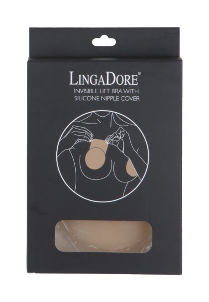 Linga Dore Bra with silicone nipple cover huidskleur S/m -