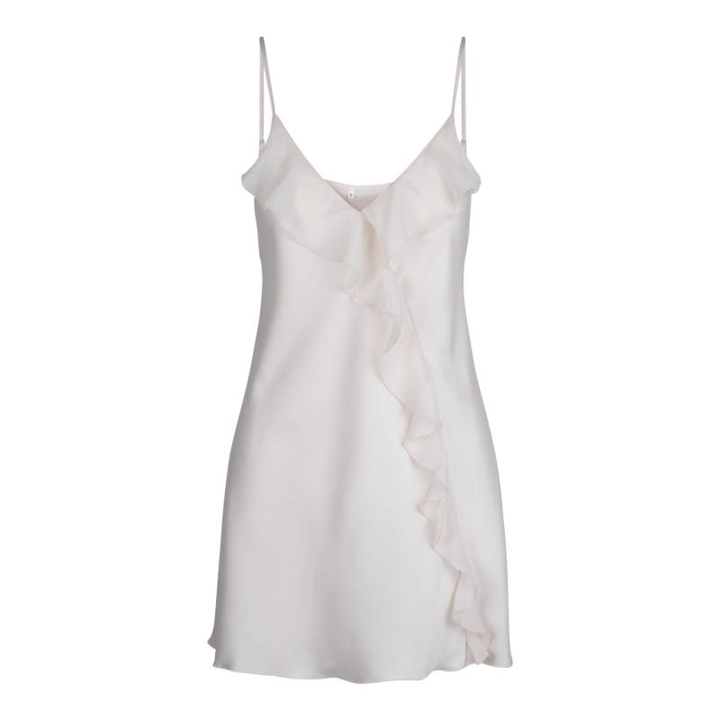 Linga Dore Chemise met ruffel roos S -