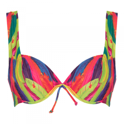 Linga Dore Halterneck BH Rainbow fuchsia 36 B