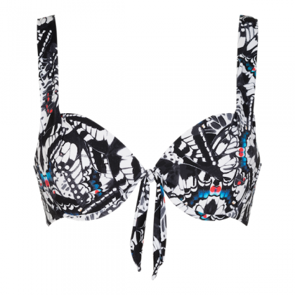 Linga Dore Halterneck bra Butterfly zwart 42 B