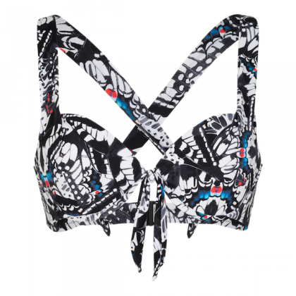 Linga Dore Halterneck bra Butterfly zwart 42 B