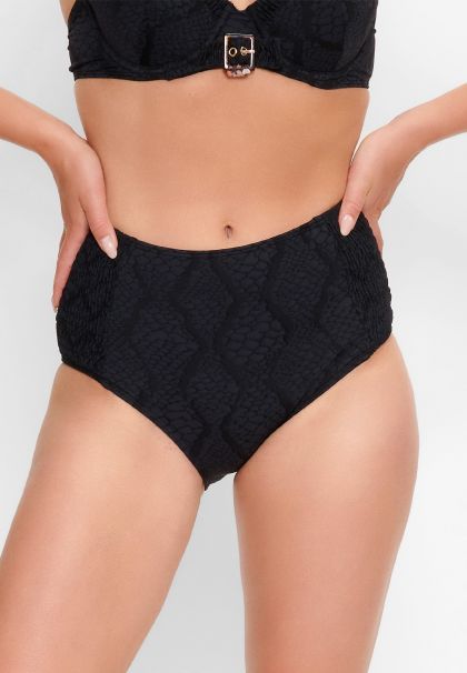 Linga Dore Hoge slip Bikini zwart 40 -