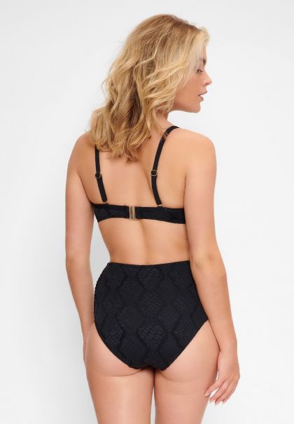 Linga Dore Hoge slip Bikini zwart 40 -