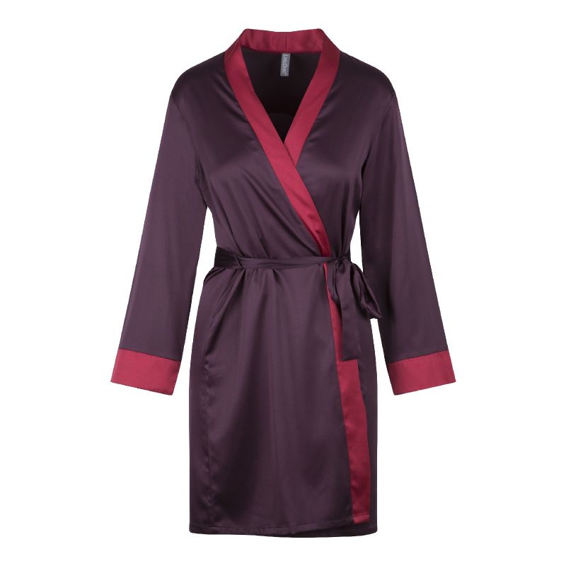 Linga Dore Kimono bordeaux L -