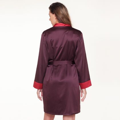 Linga Dore Kimono bordeaux L -