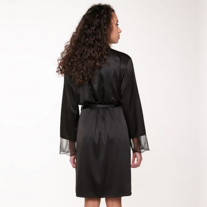 Linga Dore Kimono zwart S -