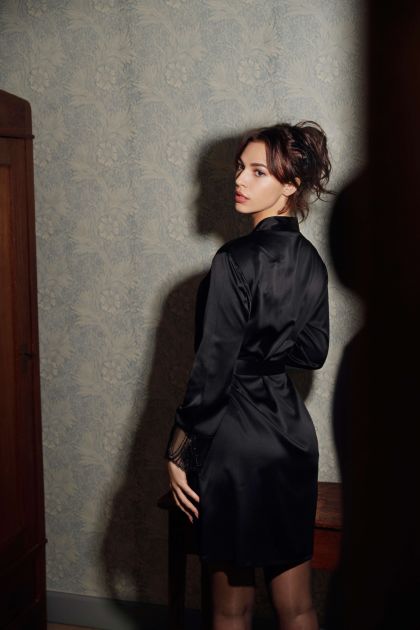 Linga Dore Kimono zwart S -